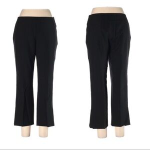 Akris Punto Black Cropped Straight-Leg Pants